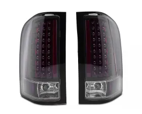 Raxiom Clear Lens Black Housing LED Tail Lights Chevrolet Silverado 1500 2007-2013