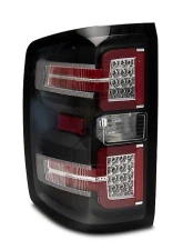 Raxiom Clear Lens Black Housing LED Tail Lights w/ Sequential Turn Signals Chevrolet Silverado 1500 w/ Factory Halogen Tail Lights 2014-2018                                     - S114457 - Image 2