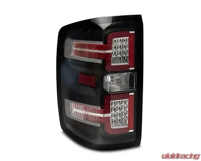 Raxiom Clear Lens Black Housing LED Tail Lights w/ Sequential Turn Signals Chevrolet Silverado 1500 w/ Factory Halogen Tail Lights 2014-2018 - S114457