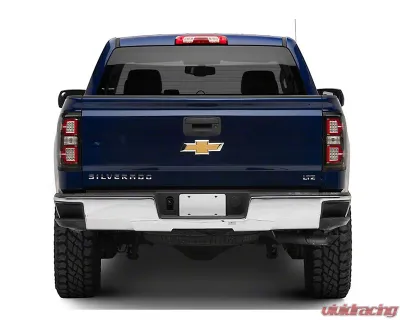 Raxiom Clear Lens Black Housing LED Tail Lights w/ Sequential Turn Signals Chevrolet Silverado 1500 w/ Factory Halogen Tail Lights 2014-2018 - S114457
