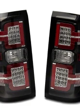 Raxiom Clear Lens Black Housing LED Tail Lights w/ Sequential Turn Signals Chevrolet Silverado 1500 w/ Factory Halogen Tail Lights 2014-2018                                     - S114457 - Image 9