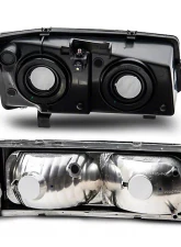 Raxiom Axial Series Smoked Lens Chrome Housing OEM Style Replacement Headlights Chevrolet Sivlerado 1500 2003-2006                                     - S122321 - Image 3