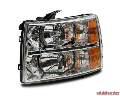 Raxiom Axial Series Clear Lens Chrome Housing OEM Style Replacement Headlights Chevrolet Silverado 1500 | 2500 | 3500 2007-2014 - S122323