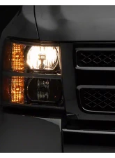 Raxiom Axial Series Clear Lens Chrome Housing OEM Style Replacement Headlights Chevrolet Silverado 1500 | 2500 | 3500 2007-2014                                     - S122323 - Image 5