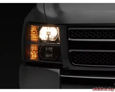 Raxiom Axial Series Clear Lens Chrome Housing OEM Style Replacement Headlights Chevrolet Silverado 1500 | 2500 | 3500 2007-2014 - S122323