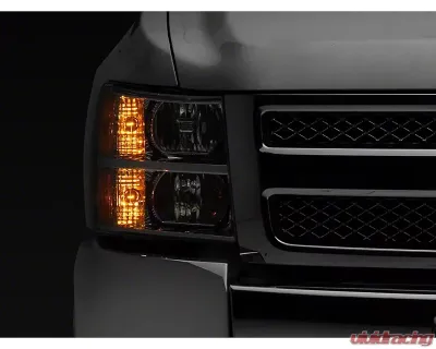 Raxiom Axial Series Clear Lens Chrome Housing OEM Style Replacement Headlights Chevrolet Silverado 1500 | 2500 | 3500 2007-2014 - S122323