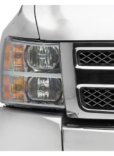 Raxiom Axial Series Clear Lens Chrome Housing OEM Style Replacement Headlights Chevrolet Silverado 1500 | 2500 | 3500 2007-2014                                     - S122323 - Image 7