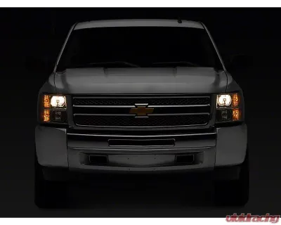 Raxiom Axial Series Clear Lens Chrome Housing OEM Style Replacement Headlights Chevrolet Silverado 1500 | 2500 | 3500 2007-2014 - S122323