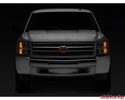 Raxiom Axial Series Clear Lens Chrome Housing OEM Style Replacement Headlights Chevrolet Silverado 1500 | 2500 | 3500 2007-2014 - S122323