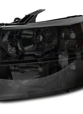 Raxiom Axial Series Smoked Lens Chrome Housing OEM Style Replacement Headlights Chevrolet Silverado 1500 | 2500 | 3500 2007-2014                                     - S122324 - Image 2