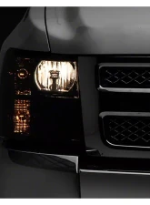 Raxiom Axial Series Smoked Lens Chrome Housing OEM Style Replacement Headlights Chevrolet Silverado 1500 | 2500 | 3500 2007-2014                                     - S122324 - Image 5