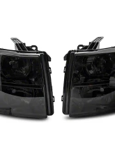 Raxiom Axial Series Smoked Lens Chrome Housing OEM Style Replacement Headlights Chevrolet Silverado 1500 | 2500 | 3500 2007-2014                                     - S122324 - Image 11