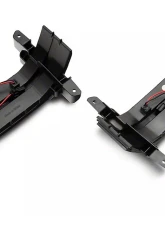 Raxiom Axial Series Smoked Lens Dual-Row Amber LED Tow Mirror Lights Chevrolet Silverado | GMC Sierra 1500 | 2500 HD | 3500 HD 2014-2019                                     - S127430 - Image 2