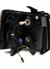 Raxiom Axial Series Clear Lens Black Housing Headlights w/ Sequential LED Bar Chevrolet Silverado 1500 2007-2013                                     - S138004 - Image 3