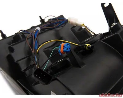 Raxiom Axial Series Clear Lens Black Housing Headlights w/ Sequential LED Bar Chevrolet Silverado 1500 2007-2013 - S138004