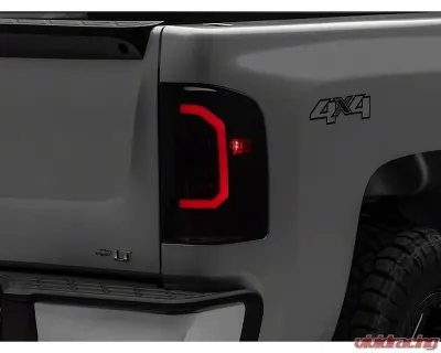 Raxiom Axial Series Smoked Lens Black Housing LED Tail Lights Chevrolet Silverado 1500 | 2500 | 3500 2007-2014 - S150366