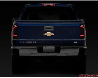 Raxiom Axial Series Smoked Lens Black Housing LED Tail Lights Chevrolet Silverado 1500 2014-2018 - S151298