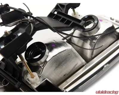 Raxiom Axial Series Clear Lens Black Housing Headlights w/ LED Bar GMC Sierra 1500 1999-2006 - S531789