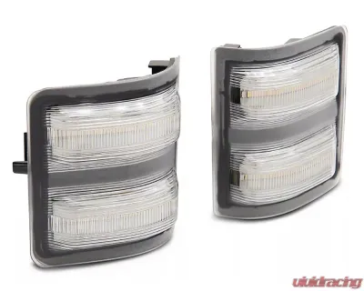 Raxiom Axial Series Clear Lens LED Switchback Side Mirror Marker Lamps Ford F-250 | F-350 Super Duty 2011-2016 - SD18246