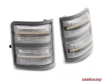 Raxiom Axial Series Clear Lens LED Sequential Switchback Side Mirror Marker Lamps Ford F-250 | F-350 Super Duty 2011-2016 - SD18247