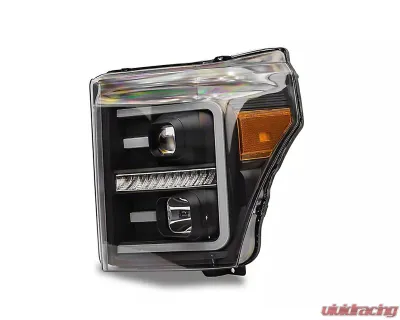 Raxiom Clear Lens Black Housing LED Projector Headlights w/ Switchback Turn Signals Ford F-250 | F-350 Super Duty 2011-2016 - SD3620