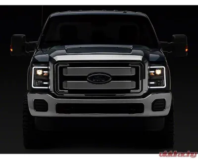 Raxiom Clear Lens Black Housing LED Projector Headlights w/ Switchback Turn Signals Ford F-250 | F-350 Super Duty 2011-2016 - SD3620