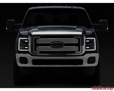 Raxiom Clear Lens Black Housing LED Projector Headlights w/ Switchback Turn Signals Ford F-250 | F-350 Super Duty 2011-2016 - SD3620