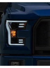 Raxiom Clear Lens Chrome Housing Projector Headlights w/ LED Accent Ford F-150 w/ Factory Halogen Headlights 2015-2017                                     - T542715 - Image 5