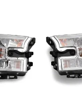 Raxiom Clear Lens Chrome Housing Projector Headlights w/ LED Accent Ford F-150 w/ Factory Halogen Headlights 2015-2017                                     - T542715 - Image 11