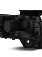 Raxiom Clear Lens Black Housing Super White LED Halo Projector Headlights Ford F-150 w/ Factory Halogen Headlights 2009-2014                                     - T542825 - Image 3