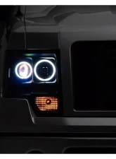 Raxiom Clear Lens Black Housing Super White LED Halo Projector Headlights Ford F-150 w/ Factory Halogen Headlights 2009-2014                                     - T542825 - Image 6