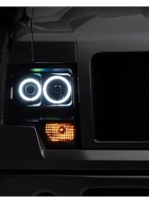 Raxiom Clear Lens Black Housing Super White LED Halo Projector Headlights Ford F-150 w/ Factory Halogen Headlights 2009-2014                                     - T542825 - Image 7