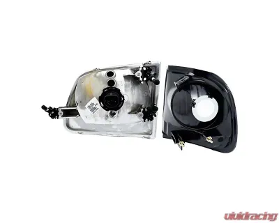 Raxiom Clear Lens Black Housing G2 Euro Headlights w/ Parking Lights Ford F-150 1997-2003 - T542830