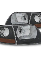 Raxiom Clear Lens Black Housing G2 Euro Headlights w/ Parking Lights Ford F-150 1997-2003                                     - T542830 - Image 3