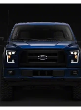 Raxiom Clear Lens Black Housing G3 Projector Headlights w/ LED Accent Ford F-150 w/ Factory Halogen Headlights 2015-2017                                     - T542837 - Image 10