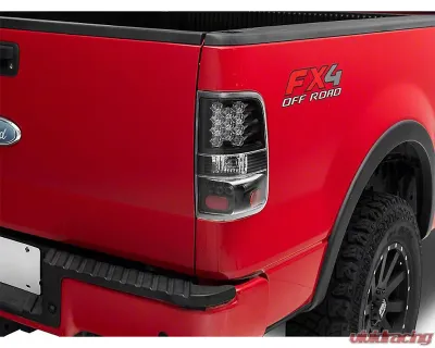 Raxiom Clear Lens Black Housing LED Tail Lights Ford F-150 Styleside 2004-2008 - T542840
