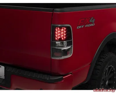 Raxiom Clear Lens Black Housing LED Tail Lights Ford F-150 Styleside 2004-2008 - T542840