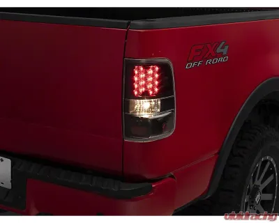 Raxiom Clear Lens Black Housing LED Tail Lights Ford F-150 Styleside 2004-2008 - T542840