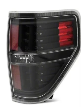Raxiom Axial Series Clear Lens Black Housing LED Tail Lights Ford F-150 Styleside 2009-2014                                     - T542842 - Image 2