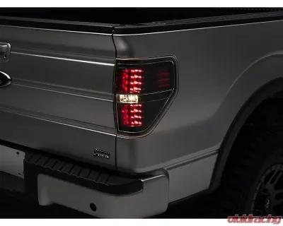 Raxiom Axial Series Clear Lens Black Housing LED Tail Lights Ford F-150 Styleside 2009-2014 - T542842