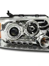 Raxiom Clear Lens Chrome Housing Dual LED Halo Projector Headlights Ford F-150 2004-2008                                     - T542850 - Image 2
