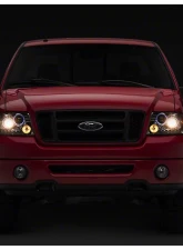 Raxiom Clear Lens Chrome Housing Dual LED Halo Projector Headlights Ford F-150 2004-2008                                     - T542850 - Image 9