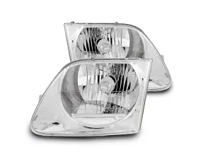Raxiom Clear Lens Chrome Housing G2 Euro Headlights Ford F-150 1997-2003