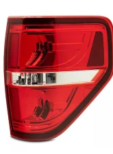 Raxiom Axial Series Red/Clear Lens Chrome Housing Tail Lights Ford F-150 Styleside 2009-2014                                     - T542865 - Image 2