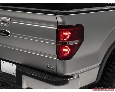 Raxiom Axial Series Red/Clear Lens Chrome Housing Tail Lights Ford F-150 Styleside 2009-2014 - T542865