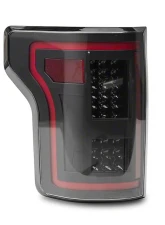 Raxiom Clear Lens Black Housing LED Tail Lights w/ Sequential Turn Signals Ford F-150 w/ Factory Halogen Non-BLIS Tail Lights 2015-2017                                     - T544625 - Image 2