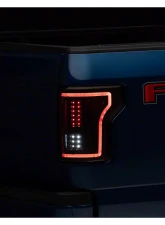 Raxiom Clear Lens Black Housing LED Tail Lights w/ Sequential Turn Signals Ford F-150 w/ Factory Halogen Non-BLIS Tail Lights 2015-2017                                     - T544625 - Image 7
