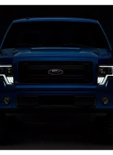 Raxiom Axial Series Clear Lens Black Housing G4 Light Bar Switchback Projector Replacement Headlights Ford F-150 w/ Factory Halogen Headlights 2009-2014                                     - T546755 - Image 9