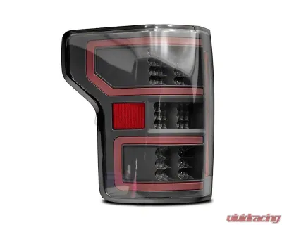Raxiom Axial Series Clear Lens Black Housing LED Tail Lights w/ Sequential Turn Signals Ford F-150 w/ Factory Halogen Non-BLIS Tail Lights 2018-2020 - T548144