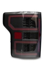 Raxiom Clear Lens Black Housing LED Tail Lights Ford F-150 w/ Factory Halogen Non-BLIS Tail Lights 2018-2020                                     - T548147 - Image 2